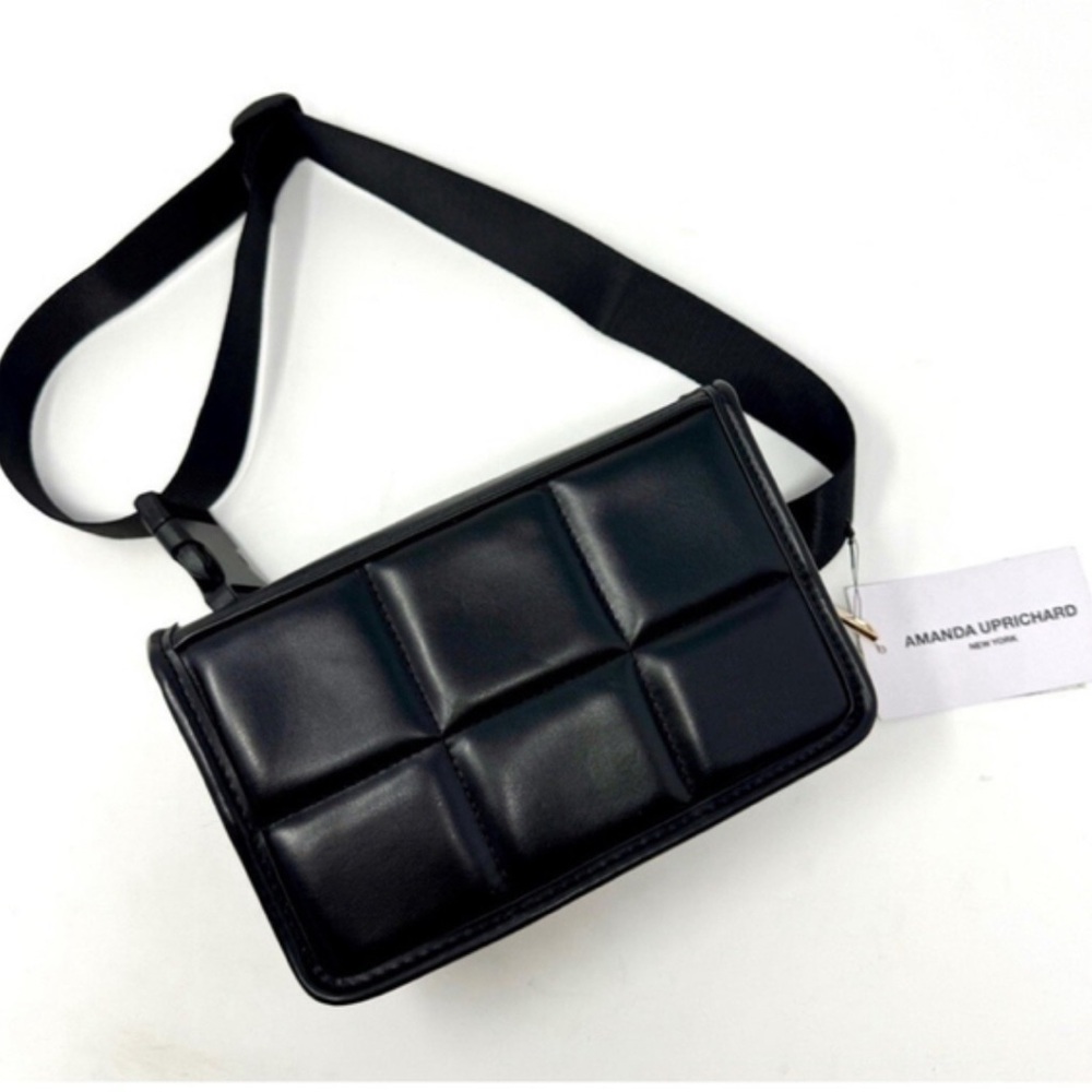 Amanda Uprichard Le Sac Banane Black Quilted Belt Bag